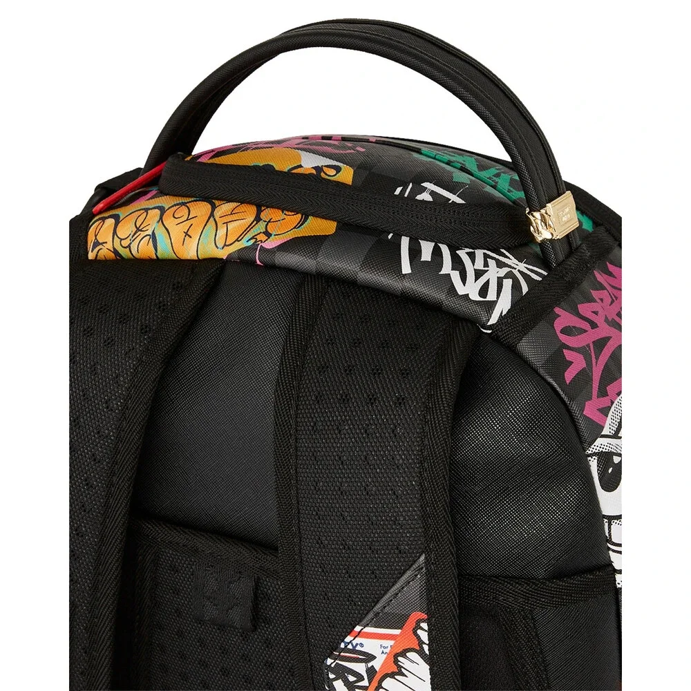 Sprayground Pacman Stickers DLXSV Unisex Multicolor Shoulder Strap Backpack DSB4